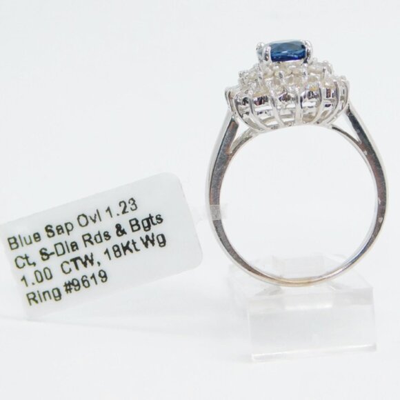 18K Sapphire and Diamond Ring 2.23 Carats - Picture 5 of 11